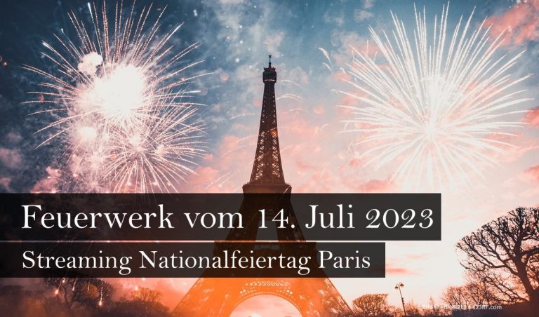 Nationalfeiertag Frankreich 14. Juli Feuerwerk